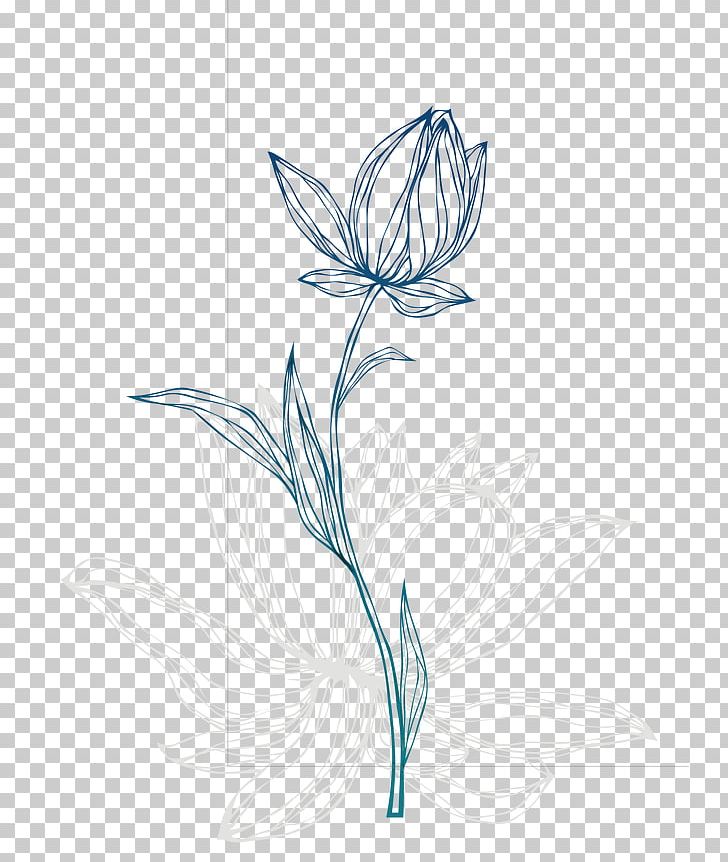 Template Flower Abstract Art Illustration PNG, Clipart, Abstract Lines, Art, Blue, Branch, Drawing Free PNG Download