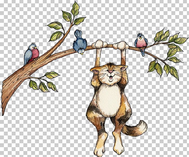 Cat Animal Illustrations Kitten PNG, Clipart, Animals, Animation, Art, Big Cats, Branch Free PNG Download