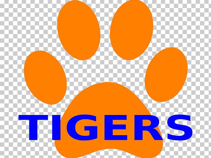 Tiger Clemson University Paw Png Clipart Area Black Tiger