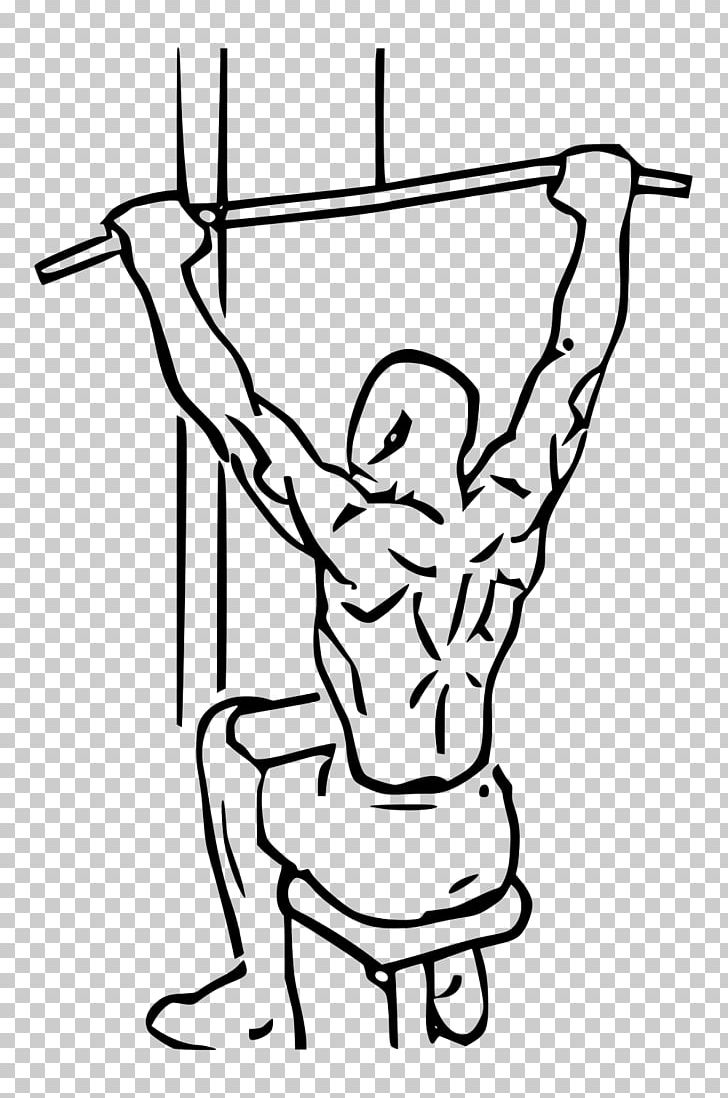 Pulldown Exercise Latissimus Dorsi Muscle Fitness Centre Weight Training PNG, Clipart, Area, Arm, Art, Biceps, Black Free PNG Download