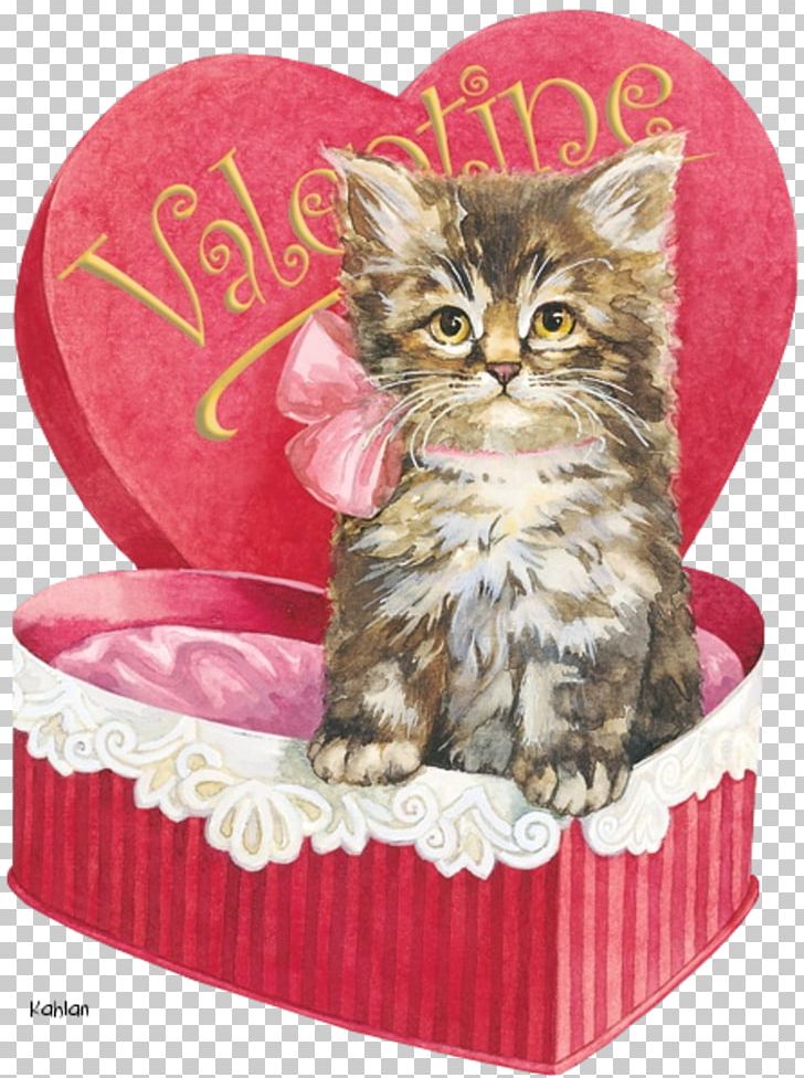 Kitten Cat Whiskers Valentine's Day PNG, Clipart,  Free PNG Download