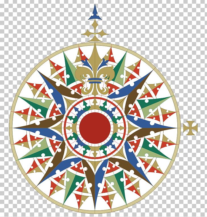 Compass Rose Cantino Planisphere Nautical Chart PNG, Clipart, Christmas, Christmas Decoration, Christmas Ornament, Christmas Tree, Circle Free PNG Download