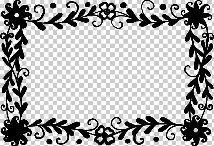 Frames Flower PNG, Clipart, Black, Black And White, Border, Border Frames, Branch Free PNG Download