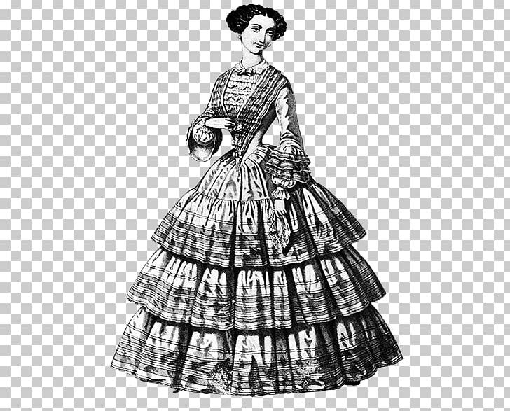Gown Costume Design Drawing Pattern PNG, Clipart, Art Of, Black And White, Clothing, Costume, Costume Design Free PNG Download