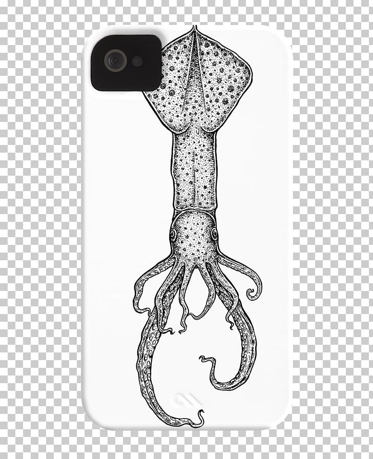 Squid T-shirt /m/02csf Design By Humans PNG, Clipart, Artist, Black And White, Case, Coffee, Deer Free PNG Download