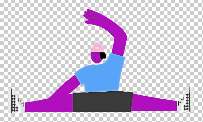 Sitting Floor Stretching Sports PNG, Clipart, Cartoon, Hm, Logo, Magenta, Meter Free PNG Download