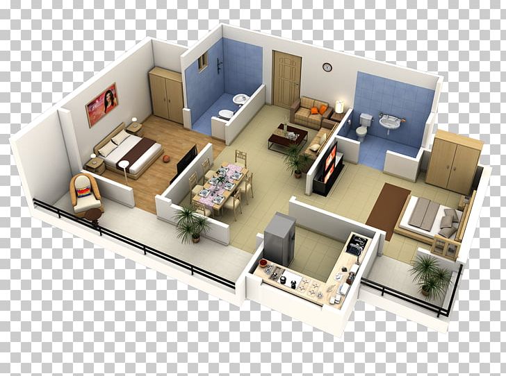 Bedroom House Plan 3d Floor Png, 3d Design House Plans Free