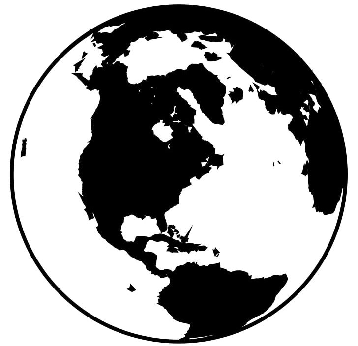 Globe World Black And White PNG, Clipart, Art World, Black, Black And White, Circle, Clip Art Free PNG Download