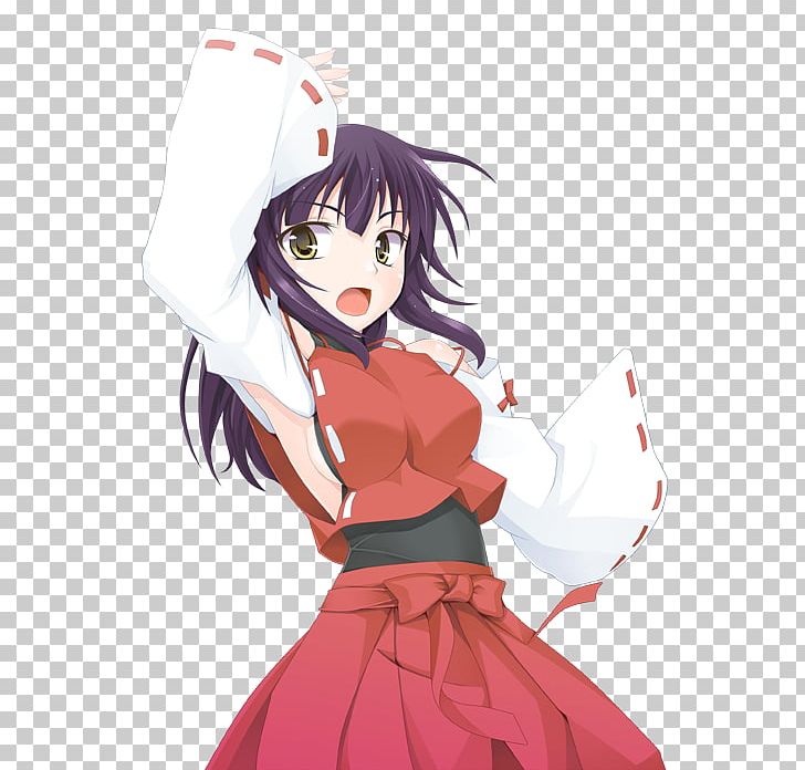 Reimu Hakurei Touhou Project Miko ゆっくりしていってね!!! PNG, Clipart, Anime, Artwork, Ascii Art, Black Hair, Brown Hair Free PNG Download