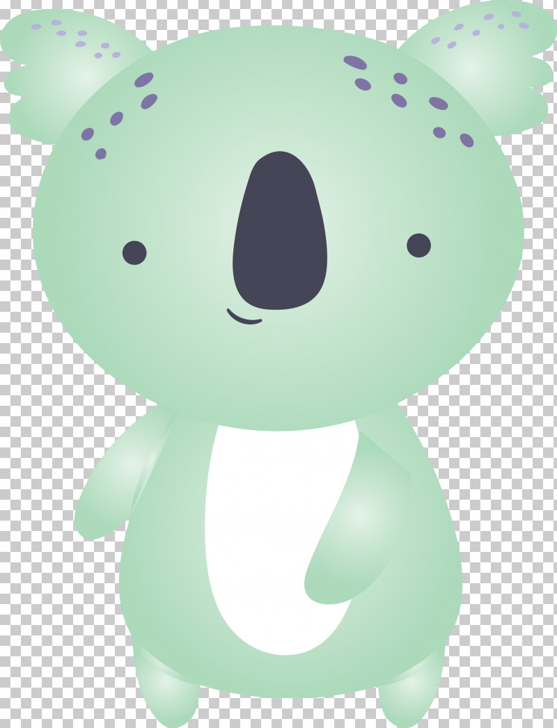 Green Animal Figure Cartoon Snout Koala PNG, Clipart, Animal Figure, Bear, Cartoon, Green, Koala Free PNG Download