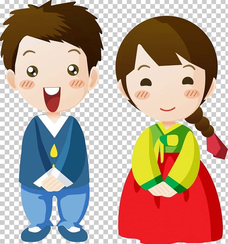 south korea children clipart