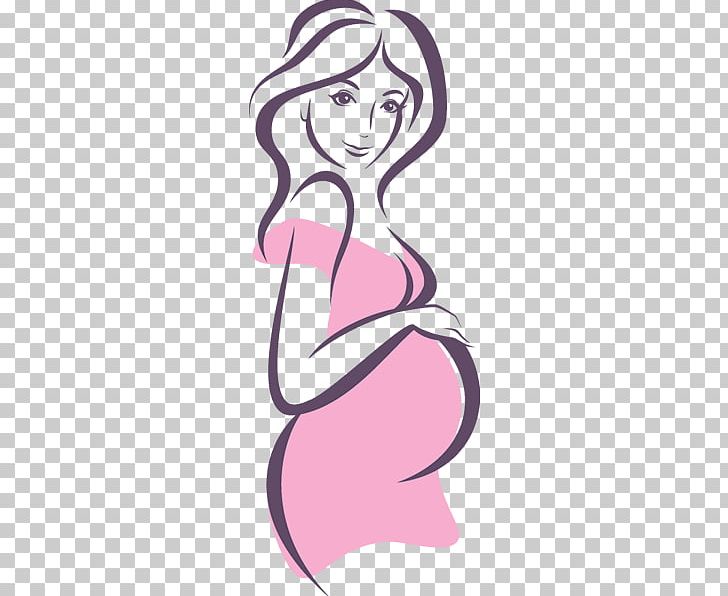 beautiful pregnant woman drawing  Clip Art Library