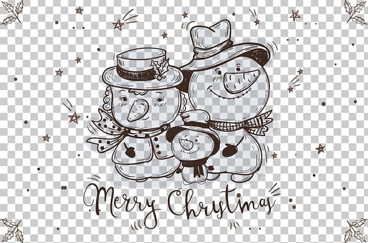 Snowman Drawing Christmas Sketch PNG, Clipart, Art, Bird, Cartoon, Child, Family Free PNG Download