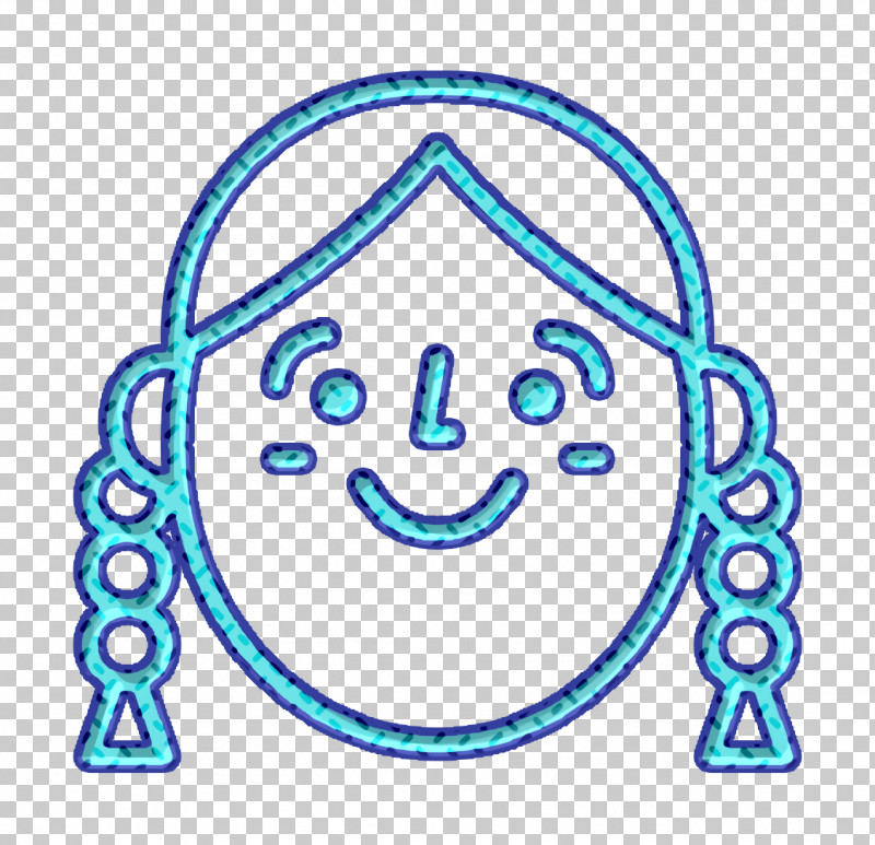 Emoji Icon Girl Icon Happy People Outline Icon PNG, Clipart, Area, Emoji Icon, Geometry, Girl Icon, Happy People Outline Icon Free PNG Download