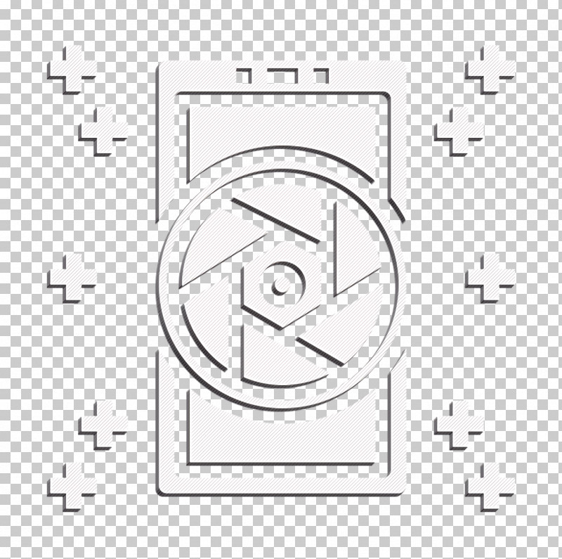 Mobile Interface Icon Camera Icon App Icon PNG, Clipart, App Icon, Blackandwhite, Camera Icon, Circle, Line Free PNG Download