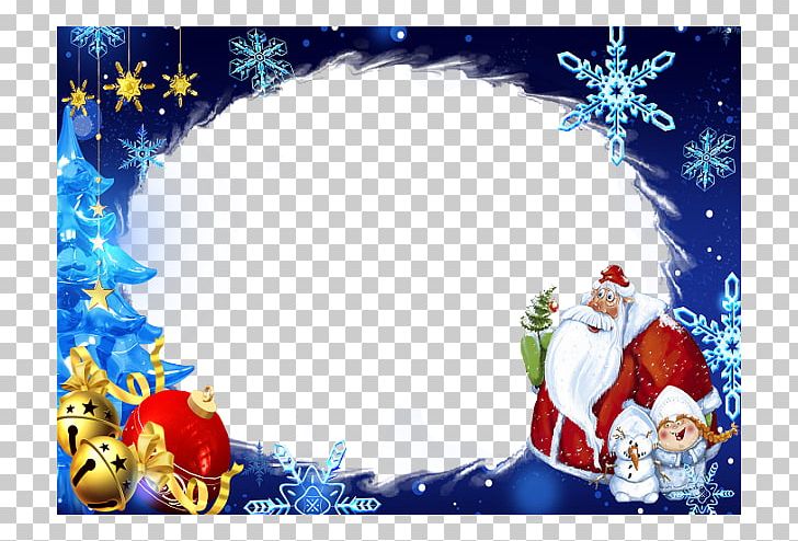 Christmas Ornament Santa Claus Frames Snegurochka Ded Moroz PNG, Clipart, Art, Blue, Christmas, Christmas Decoration, Christmas Ornament Free PNG Download