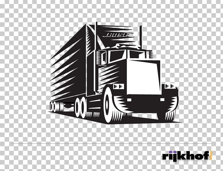 Car Truck Driver Logo Semi-trailer Truck PNG, Clipart, Angle, Automotive Design, Black And White, Bose, Brand Free PNG Download