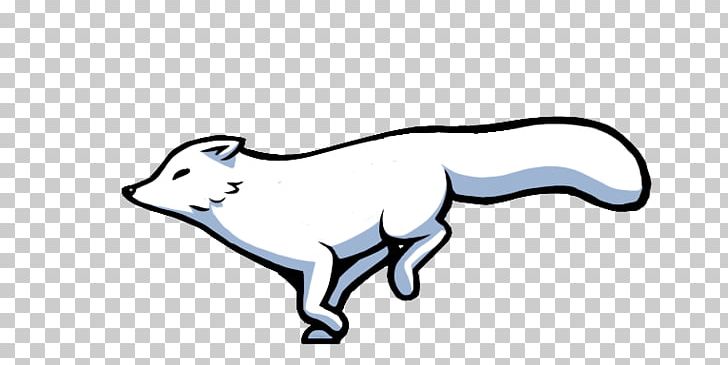 baby arctic fox clipart