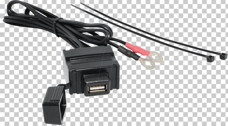 Battery Charger AC Power Plugs And Sockets Motorcycle USB Electrical Connector PNG, Clipart, Ac Power Plugs And Sockets, Adapter, Auto Part, Cable, Electrical Cable Free PNG Download