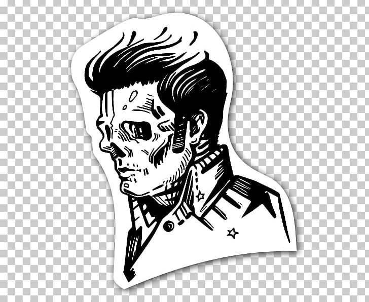 Calavera Sticker Skull Skeleton Speech Balloon PNG, Clipart, Art, Black And White, Calavera, Elvis Presley, Fantasy Free PNG Download
