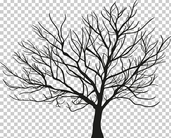 Tree Branch Winter PNG, Clipart, Artwork, Black And White, Branch, Drawing, Encapsulated Postscript Free PNG Download