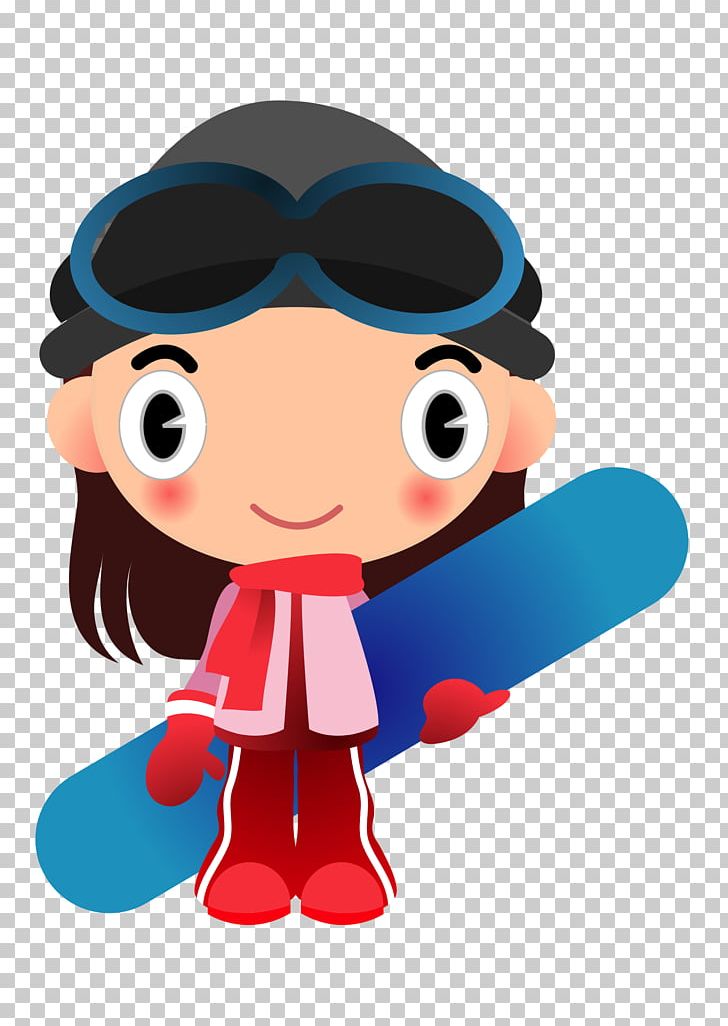 Snowboarding Skiing PNG, Clipart, Cartoon, Eyewear, Fictional Character, Finger, Girl Free PNG Download