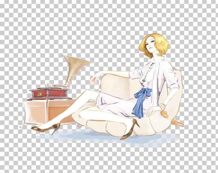 Couch Cartoon Woman PNG, Clipart, Anime, Business Woman, Cartoon, Color, Combination Free PNG Download