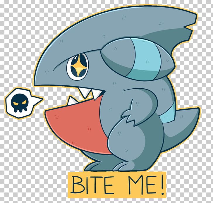 Gible Sticker PNG, Clipart, Aggression, Area, Artwork, Cartoon, Character Free PNG Download