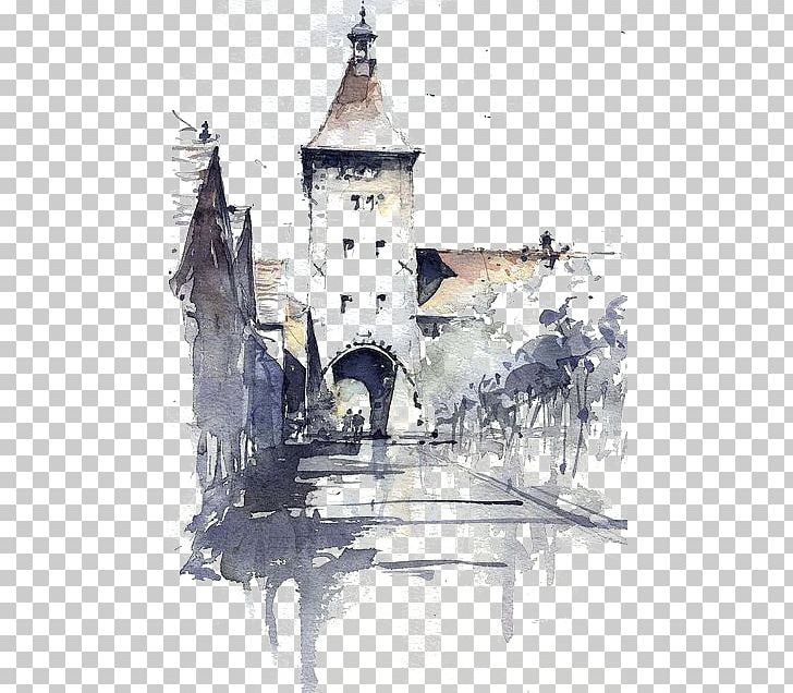 Watercolor Painting Architecture Tony Belobrajdic Water Colours Sketch PNG, Clipart, Architectural Rendering, Art, Artist, Artwork, Castle Free PNG Download