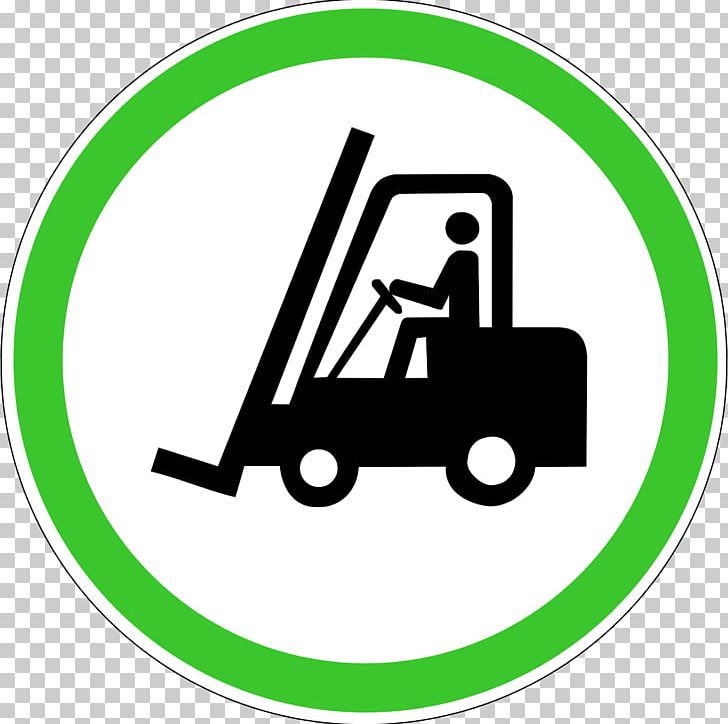 Forklift Powered Industrial Trucks Warning Sign Sticker Label PNG, Clipart, Area, Brand, Cars, Forklift, Green Free PNG Download