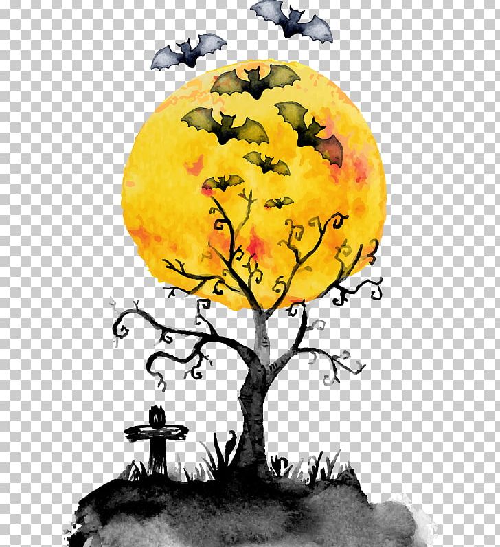 Halloween Cemetery PNG, Clipart, Art, Branch, Computer Icons, Computer Wallpaper, Decorative Elements Free PNG Download