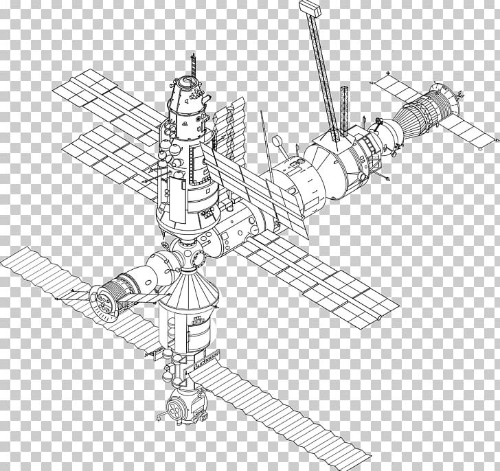 International Space Station Brilliant.org Mir Kerbal Space Program PNG, Clipart, Angle, Artificial Gravity, Artwork, Black And White, Brilliantorg Free PNG Download