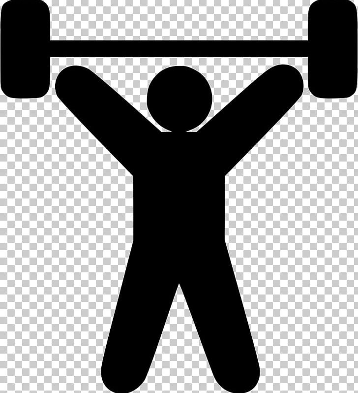 Olympic Weightlifting Weight Training Exercise Computer Icons Dumbbell PNG, Clipart, Angle, Black, Black And White, Computer Icons, Dumbbell Free PNG Download