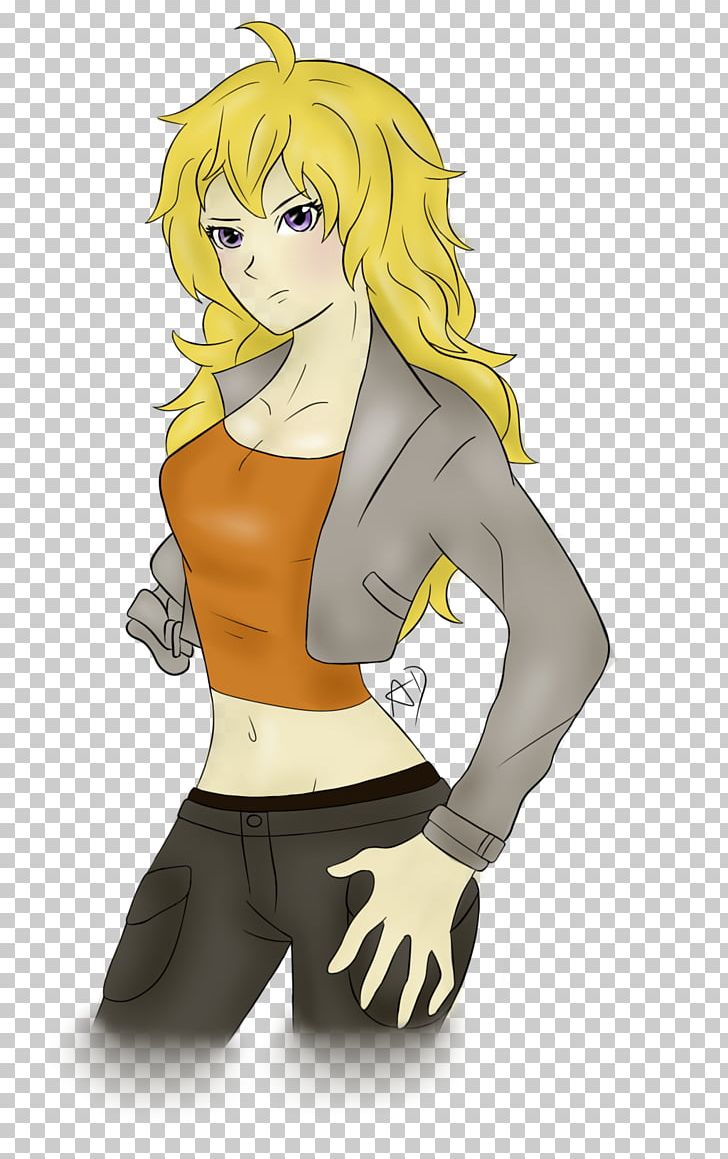 Yang Xiao Long Character Drawing THE GOLDEN ADVENTURER PNG, Clipart, Arm, Art, Brown Hair, Cartoon, Chest Free PNG Download