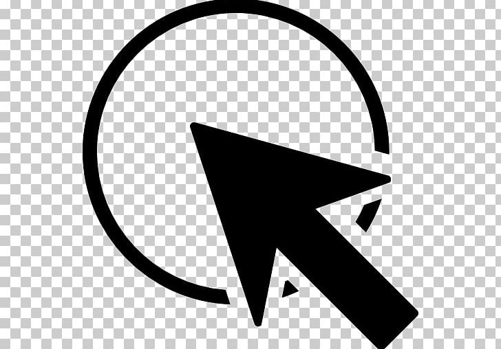 Computer Mouse Pointer Cursor Computer Icons Circle PNG, Clipart, Angle, Area, Arrow, Black, Black And White Free PNG Download