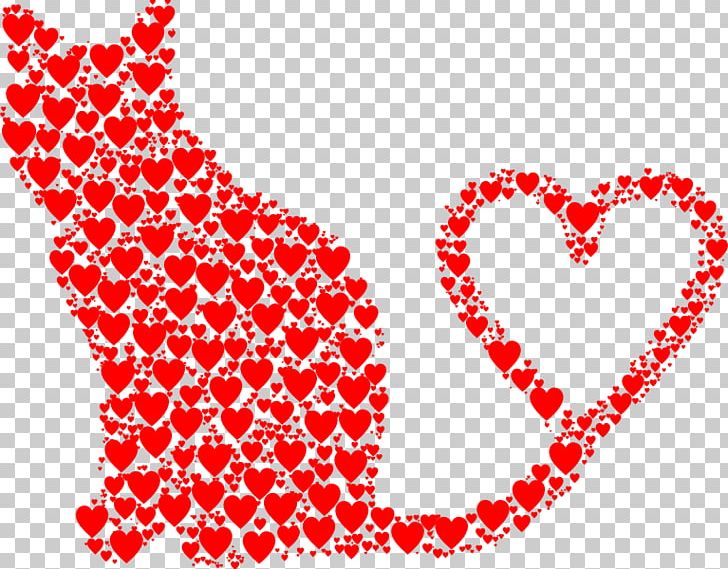 Cat Heart Felidae PNG, Clipart, Animals, Area, Cartoon, Cat, Circle Free PNG Download