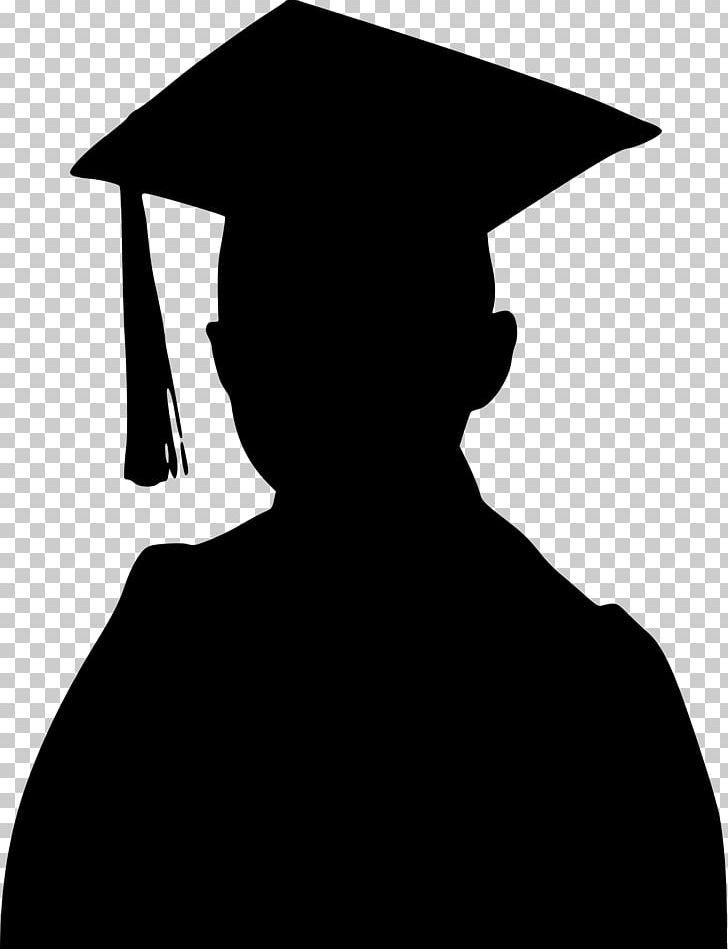 Graduation Ceremony Silhouette PNG, Clipart, Academic Degree, Animals, Black, Black And White, Boy Free PNG Download
