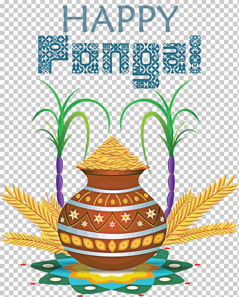 Pongal Happy Pongal PNG, Clipart, Flower Cartoon, Greeting, Happy Pongal, Palm Trees, Pongal Free PNG Download