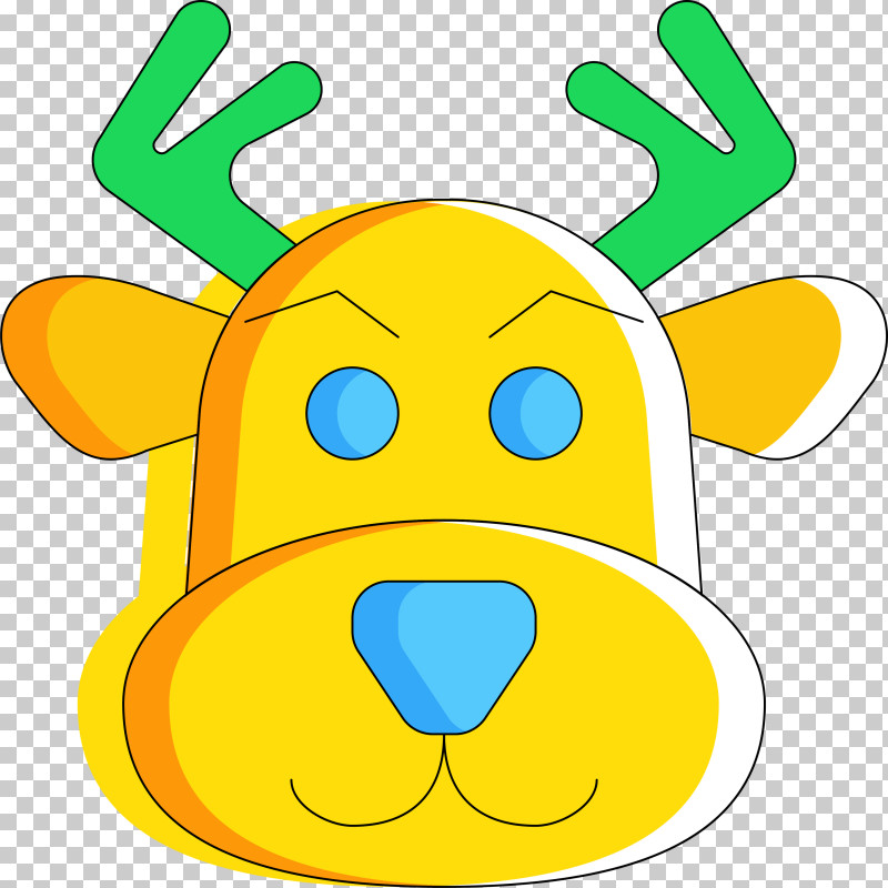 Reindeer PNG, Clipart, Cartoon, Facial Expression, Green, Head, Line Free PNG Download