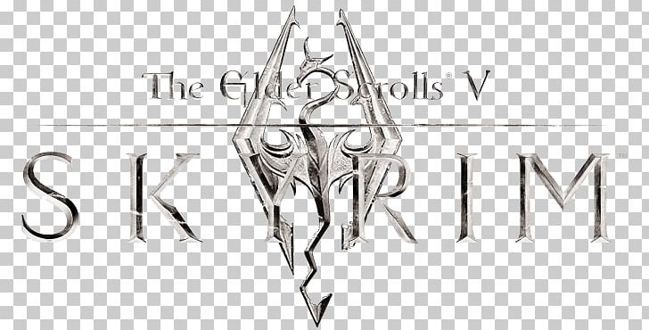 The Elder Scrolls V: Skyrim – Dragonborn Nexus Mods Minecraft Logo PNG, Clipart, Angle, Black And White, Brand, Calligraphy, Drawing Free PNG Download