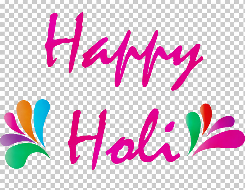 Text Font Pink Line Magenta PNG, Clipart, Happy Holi, Line, Logo, Magenta, Paint Free PNG Download