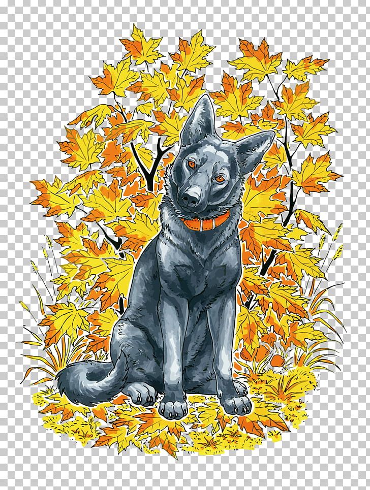 Dog Cat Adobe Illustrator PNG, Clipart, Art, Autumn Leaves, Cani, Carnivoran, Cartoon Free PNG Download