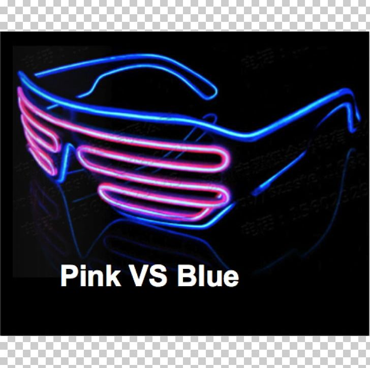 Glasses Light-emitting Diode Electroluminescent Wire Party PNG, Clipart, Color, Electric Blue, Electroluminescent Wire, Eyewear, Glasses Free PNG Download