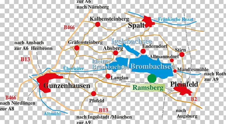 Ramsberg Am Brombachsee Großer Brombachsee Franconian Lake District Restaurant Strandcafe Pension Zottmann Pfofeld PNG, Clipart, Area, Diagram, Franconia, Line, Map Free PNG Download