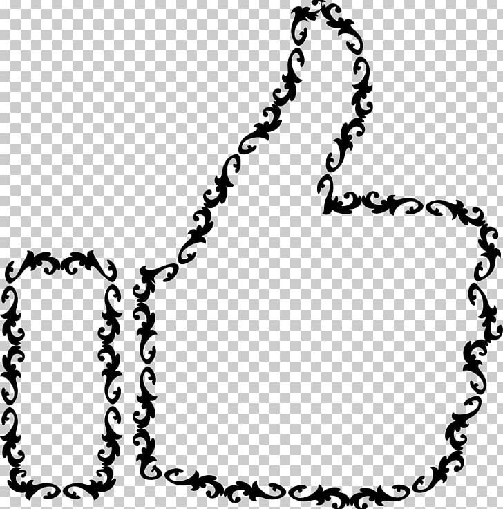 Thumb Signal PNG, Clipart, Area, Black And White, Body Jewellery, Body Jewelry, Chain Free PNG Download