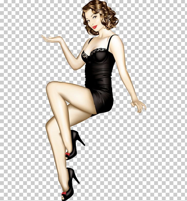 Pin-up Girl 1950s Drawing Female PNG, Clipart, 1950s, Art, Beauty, Brown Hair, Cartoon Free PNG Download