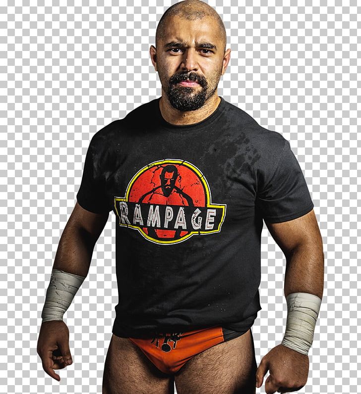 Rampage Brown T-shirt Defiant Wrestling Under Armour Punisher Compression Shirt PNG, Clipart, Aggression, Arm, Beard, Boxing Glove, Clothing Free PNG Download