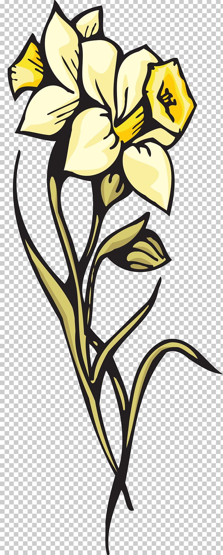 Floral Design Cut Flowers Tulip PNG, Clipart, Art, Artwork, Black And White, Cut Flowers, Daffodil Free PNG Download