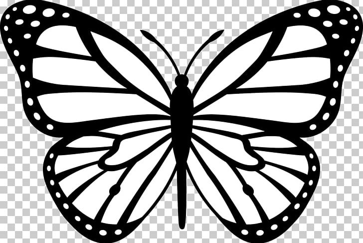 Monarch Butterfly Insect Black And White PNG, Clipart, Animal, Artwork, Black And White, Brush Footed Butterfly, Butterfly Free PNG Download