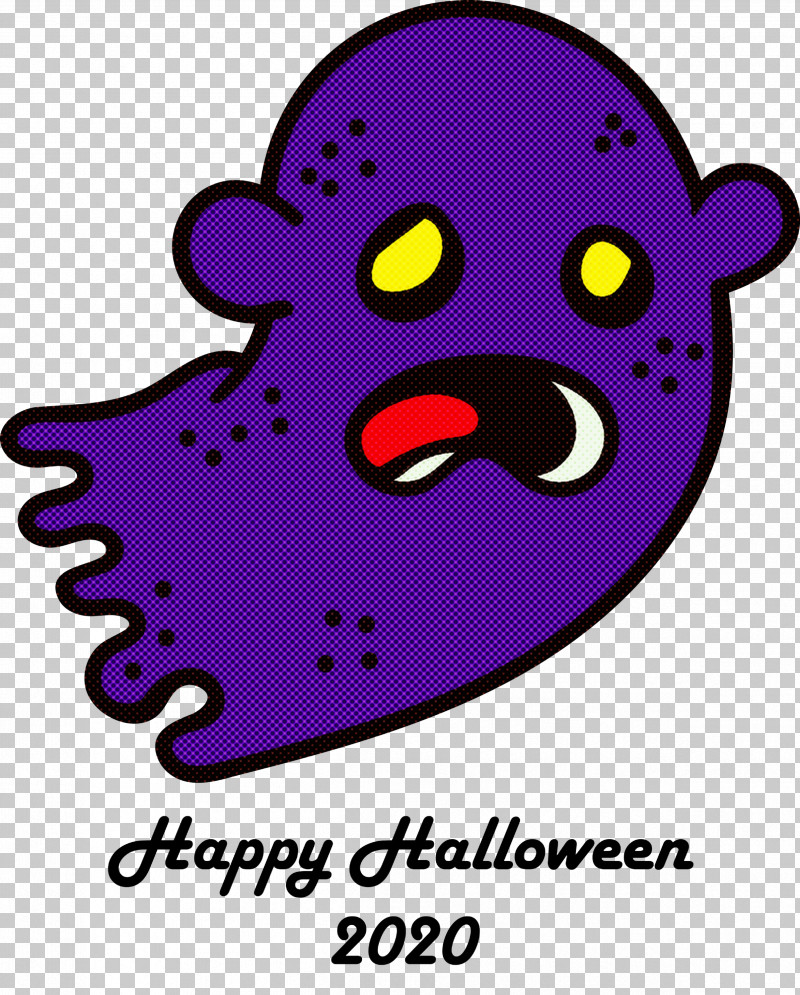 2020 Happy Halloween PNG, Clipart, 2020 Happy Halloween, Area, Cartoon, Meter, Purple Free PNG Download